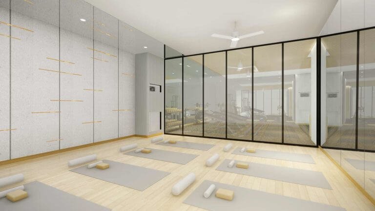 Gold Towers Gym Yoga Area