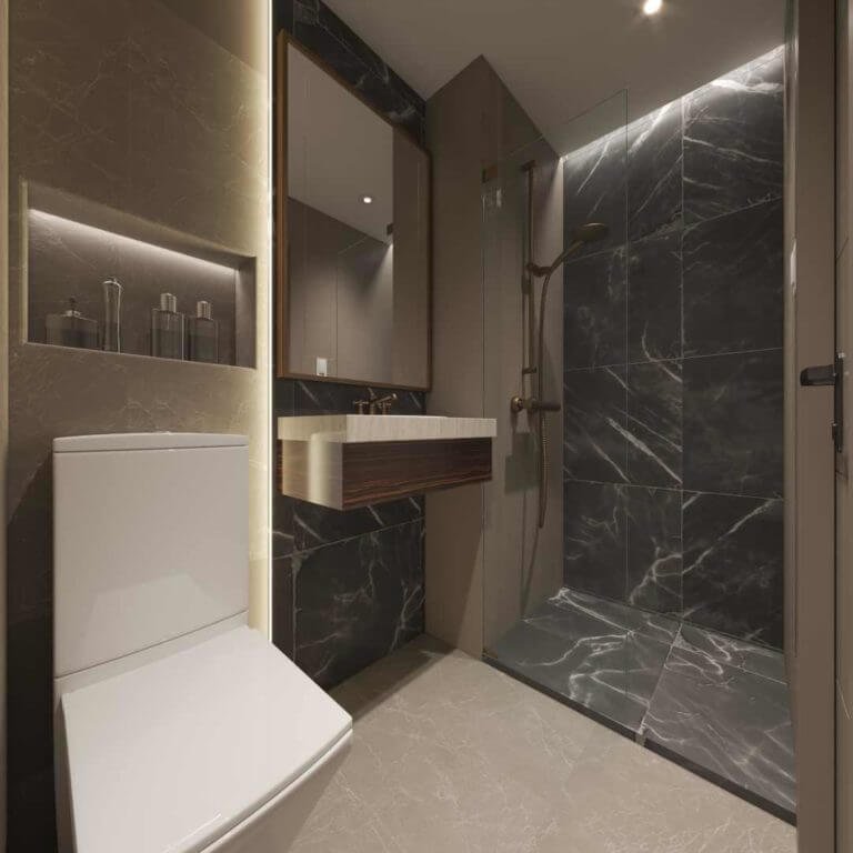 Gold Towers Studio_bathroom